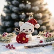 🎄 Christmas Cat and Ball Crochet Pattern - Image 10