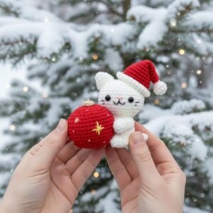 🎄 Christmas Cat and Ball Crochet Pattern - Image 8