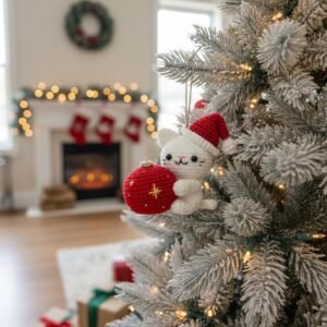 🎄 Christmas Cat and Ball Crochet Pattern - Image 7