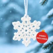 Christmas Snowflake Crochet VIDEO Pattern