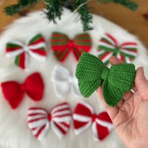 🎄 Christmas Bow Crochet Pattern – Cute Tree Decoration - Image 7