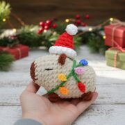 🎄 Christmas Capybara Crochet Pattern – No-Sew Amigurumi | Christmas Ornament - Image 4