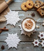 Snowflake Star Crochet Pattern: Christmas Ornament, Coaster (PDF Download - Image 3