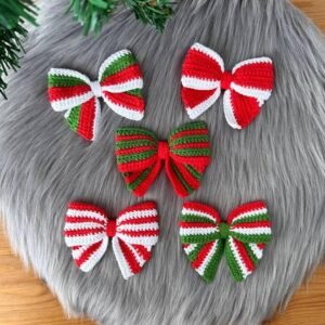 🎄 Christmas Bow Crochet Pattern – Cute Tree Decoration - Image 5